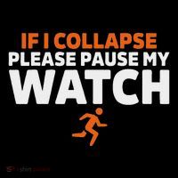 If I Collapse Please Pause My Watch Marathon Runner Running Women's Hoodie thumb 2