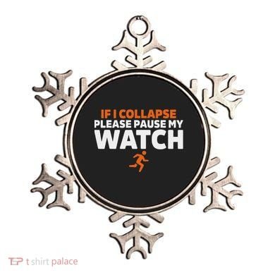 If I Collapse Please Pause My Watch Marathon Runner Running Ornament