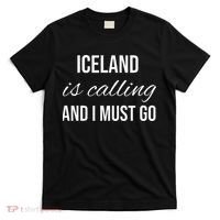 Iceland Is Calling And I Must Go Vacation Roots Iceland T-Shirt thumb 0
