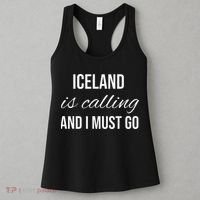 Iceland Is Calling And I Must Go Vacation Roots Iceland Women's Tank Top thumb 3