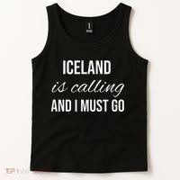 Iceland Is Calling And I Must Go Vacation Roots Iceland Tank Top thumb 2