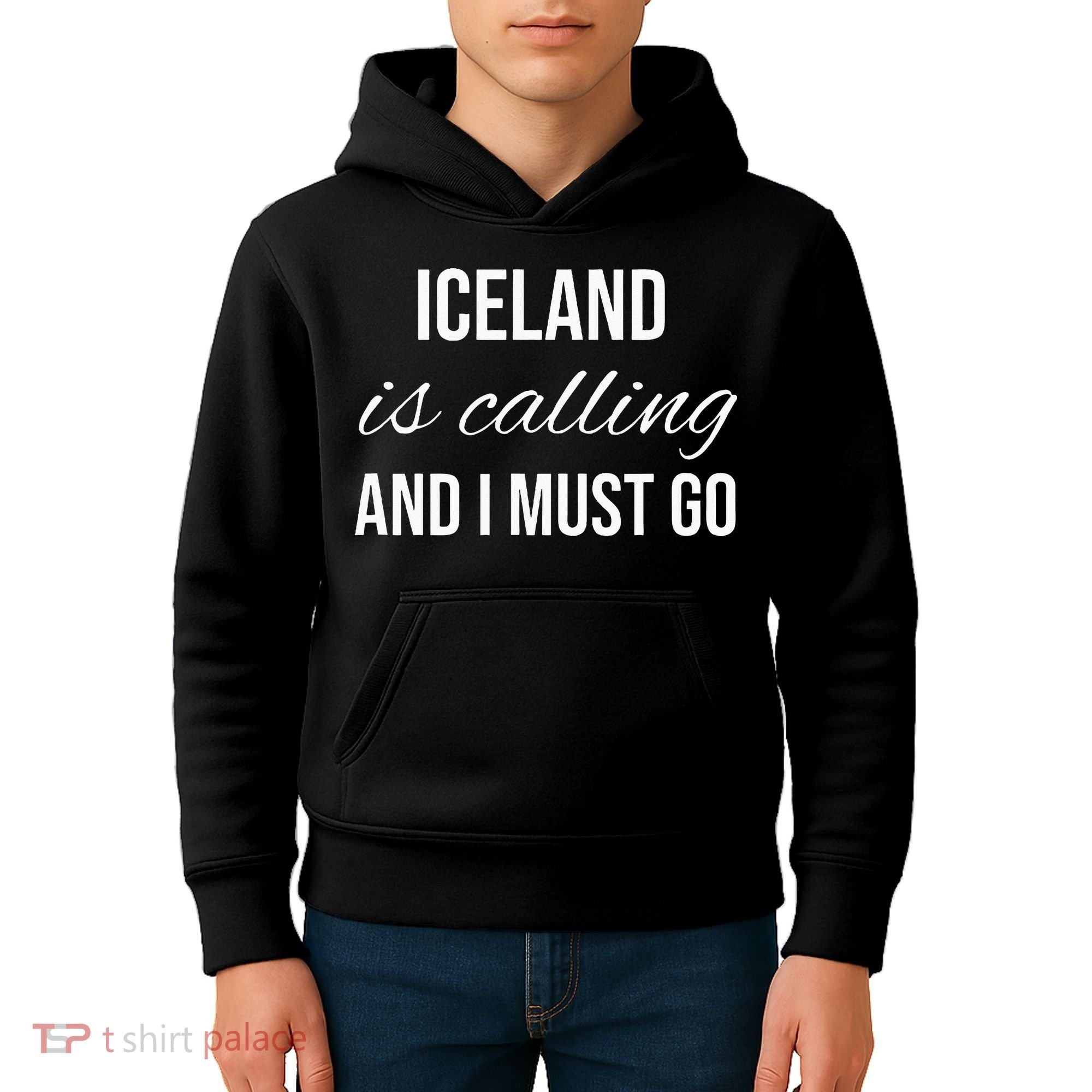 Iceland Is Calling And I Must Go Vacation Roots Iceland Kids Hoodie