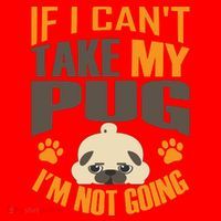 If I Can't Take My Pug I'm Not Going Santa Hat thumb 1