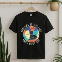 Indiana Is Calling And I Must Go Indiana State T-Shirt thumb 2