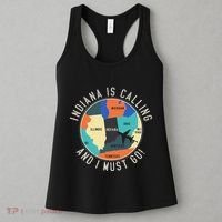 Indiana Is Calling And I Must Go Indiana State Women's Tank Top thumb 3
