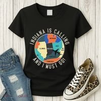 Indiana Is Calling And I Must Go Indiana State Women's T-Shirt thumb 3
