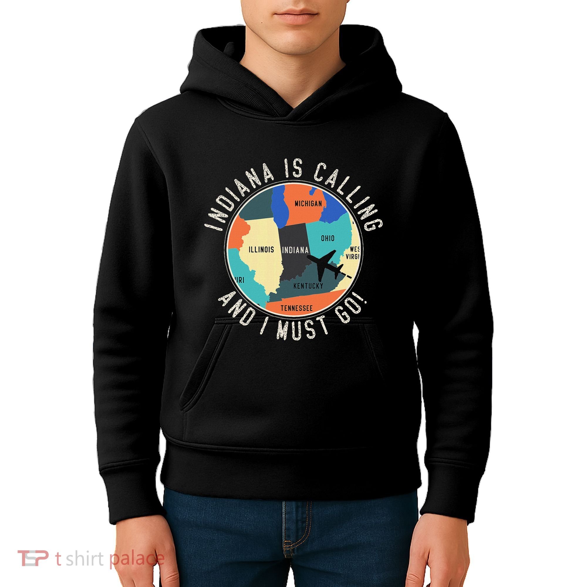 Indiana Is Calling And I Must Go Indiana State Kids Hoodie