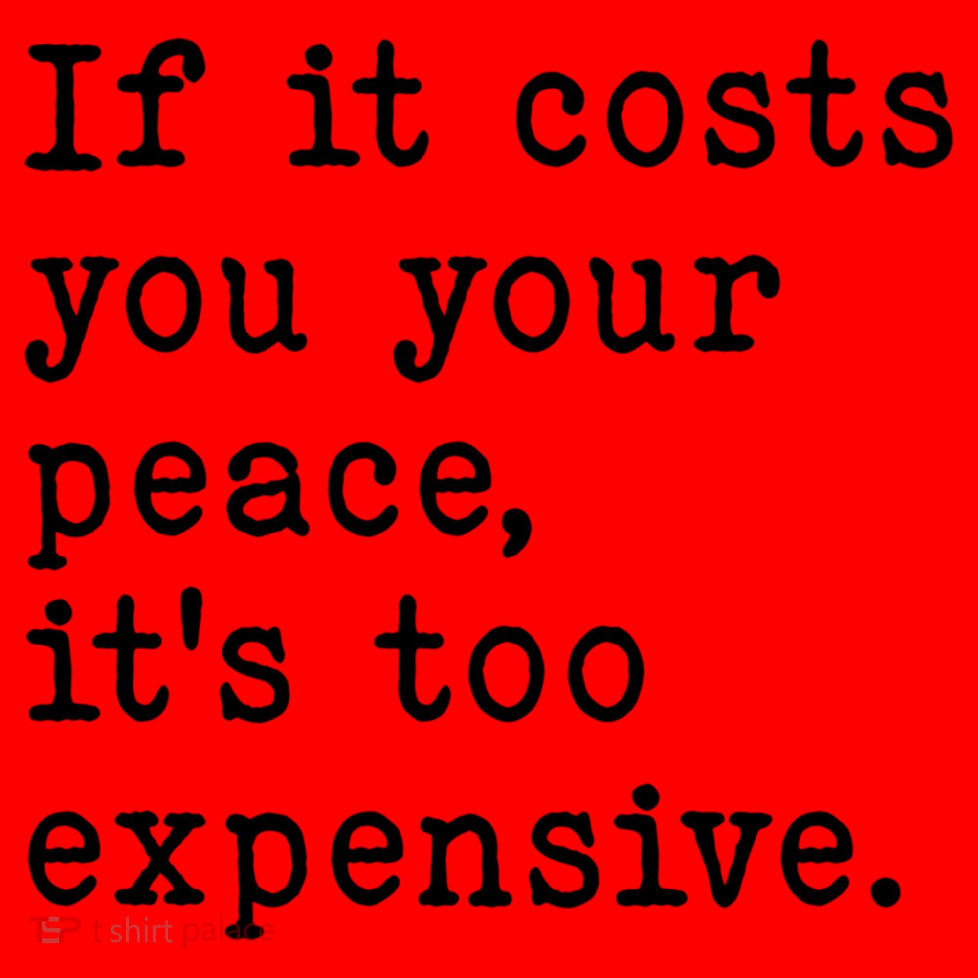 If It Costs You Your Peace Its Too Expensive Gift Santa Hat