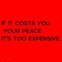 If It Costs You Your Peace It's Too Expensive Santa Hat thumb 1