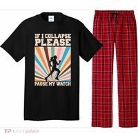 If I Collapse Please Pause My Watch Runner Marathon Pajama Set thumb 0