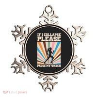 If I Collapse Please Pause My Watch Runner Marathon Ornament thumb 0