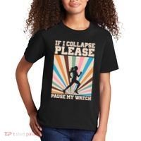 If I Collapse Please Pause My Watch Runner Marathon Kids T-Shirt thumb 2