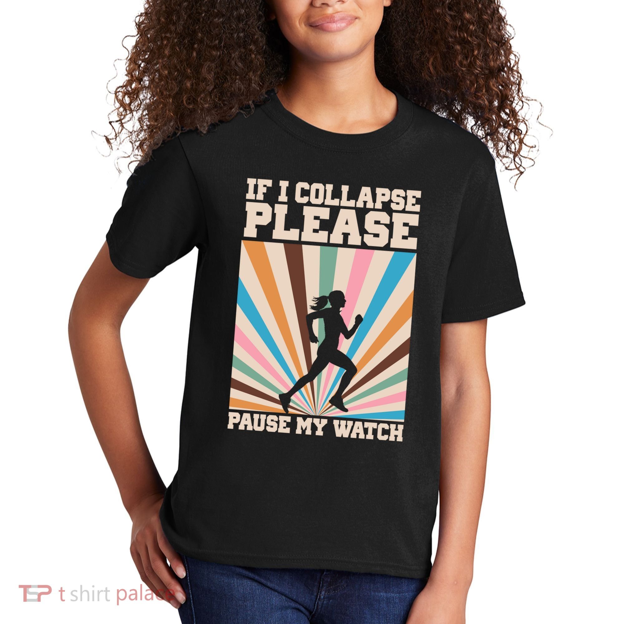 If I Collapse Please Pause My Watch Runner Marathon Kids T-Shirt