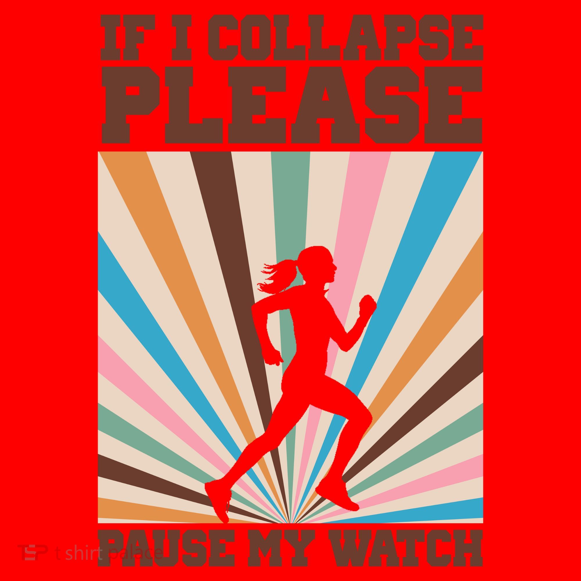 If I Collapse Please Pause My Watch Runner Marathon Santa Hat