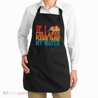 If I Collapse Please Pause My Watch Running Marathon Runner Apron thumb 2