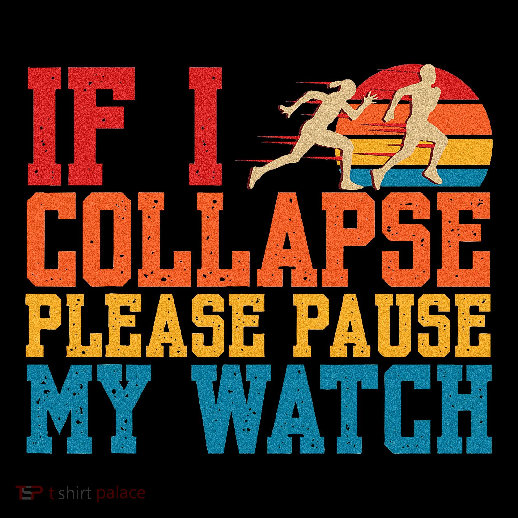 If I Collapse Please Pause My Watch Running Marathon Runner Visor