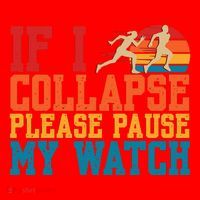 If I Collapse Please Pause My Watch Running Marathon Runner Santa Hat thumb 1