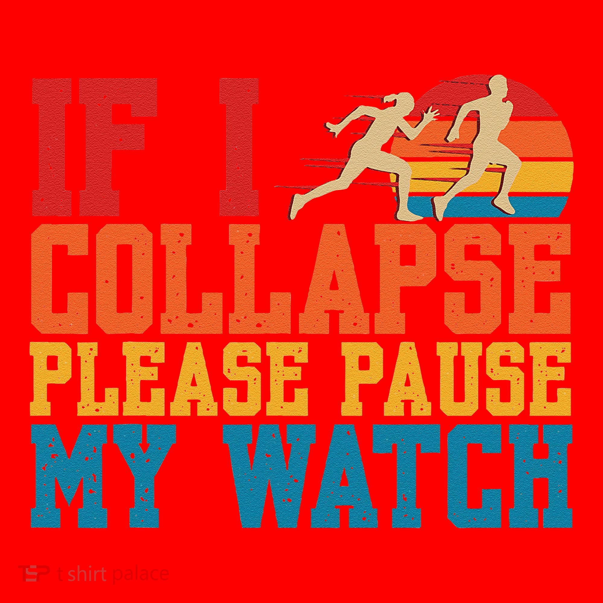 If I Collapse Please Pause My Watch Running Marathon Runner Santa Hat