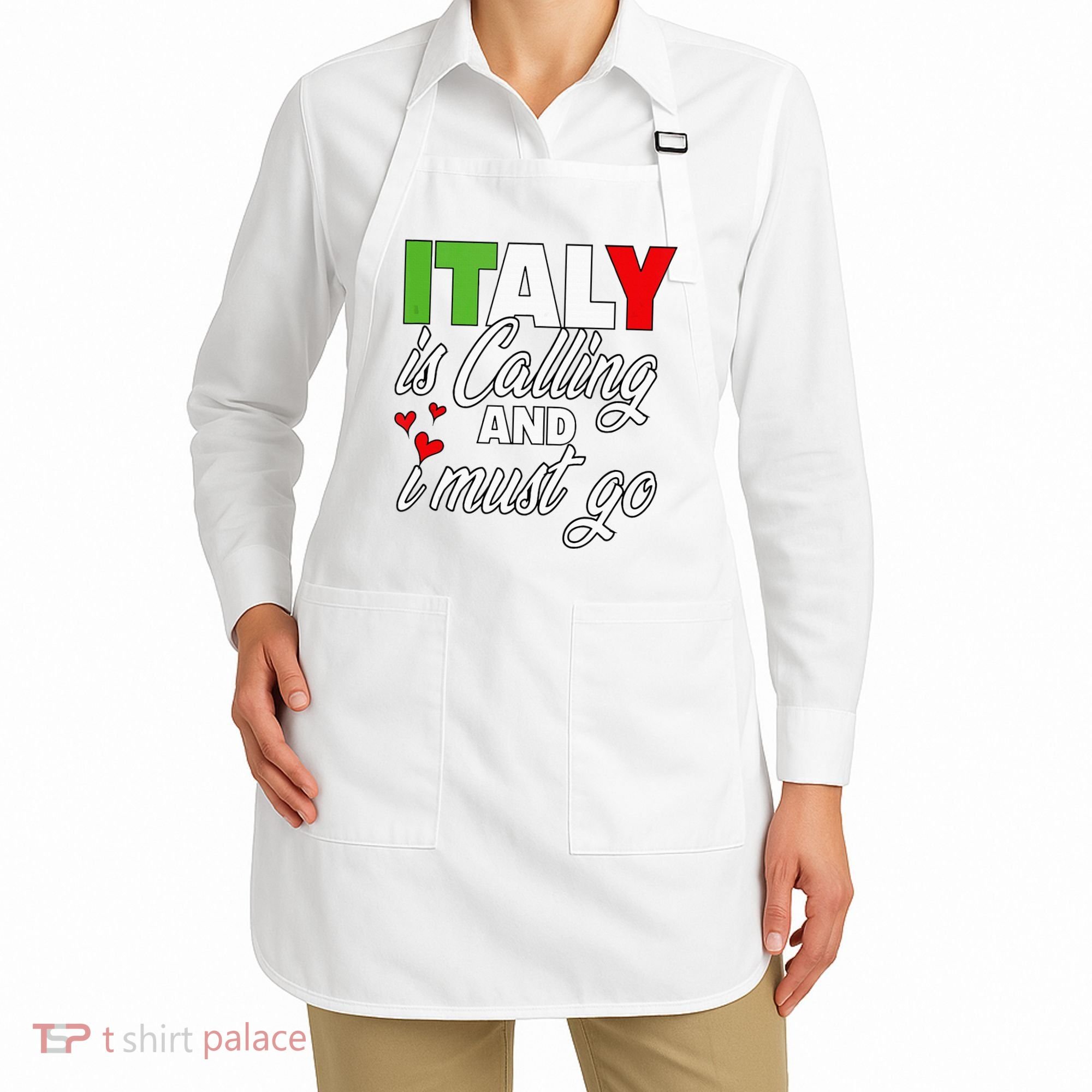 Italy Is Calling And I Must Go Women Vacation Apron