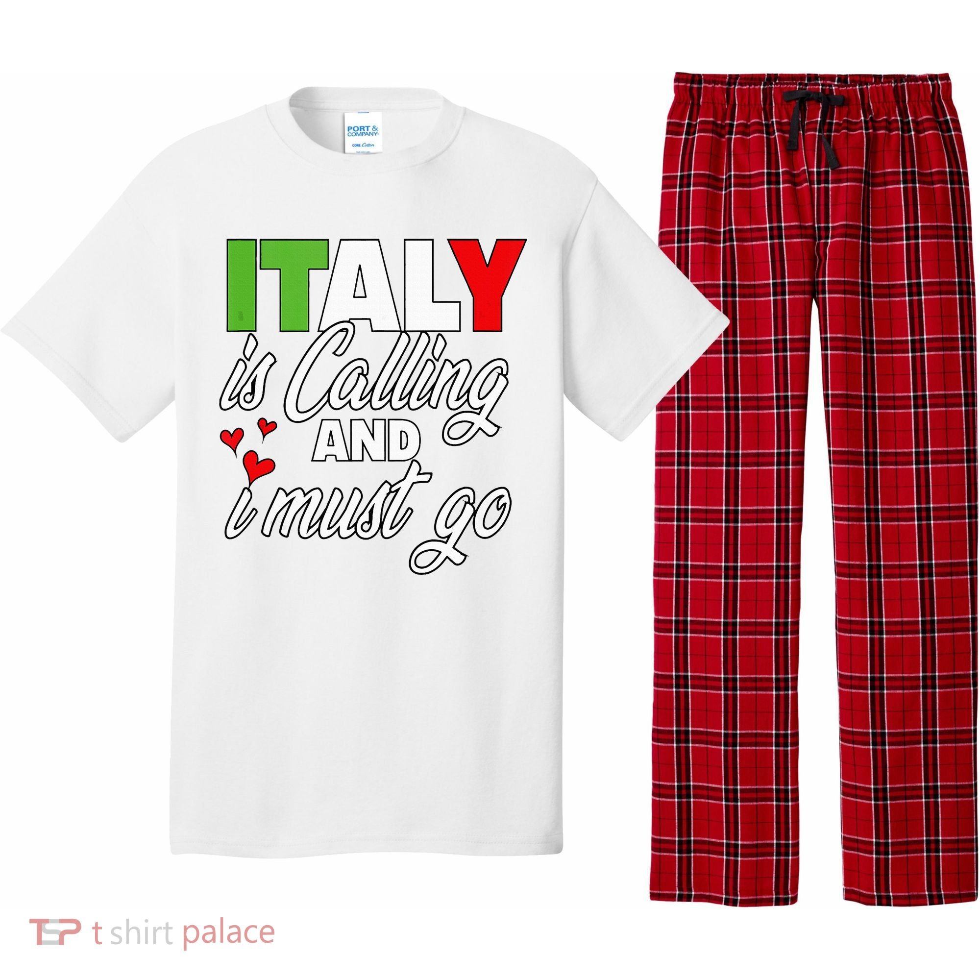 Italy Is Calling And I Must Go Women Vacation Pajama Set