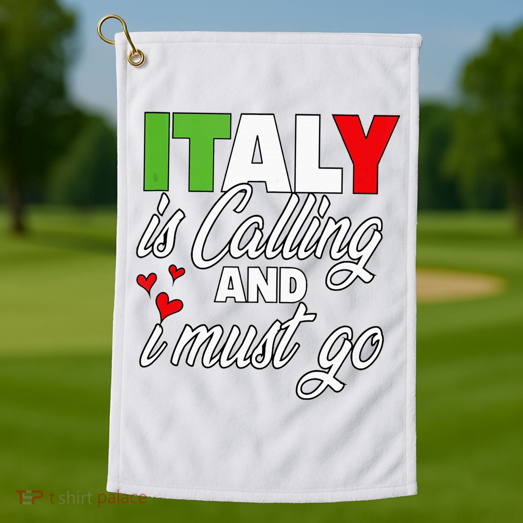 Italy Is Calling And I Must Go Women Vacation Golf Towel