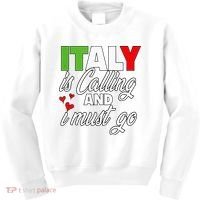 Italy Is Calling And I Must Go Women Vacation Kids Sweatshirt thumb 0