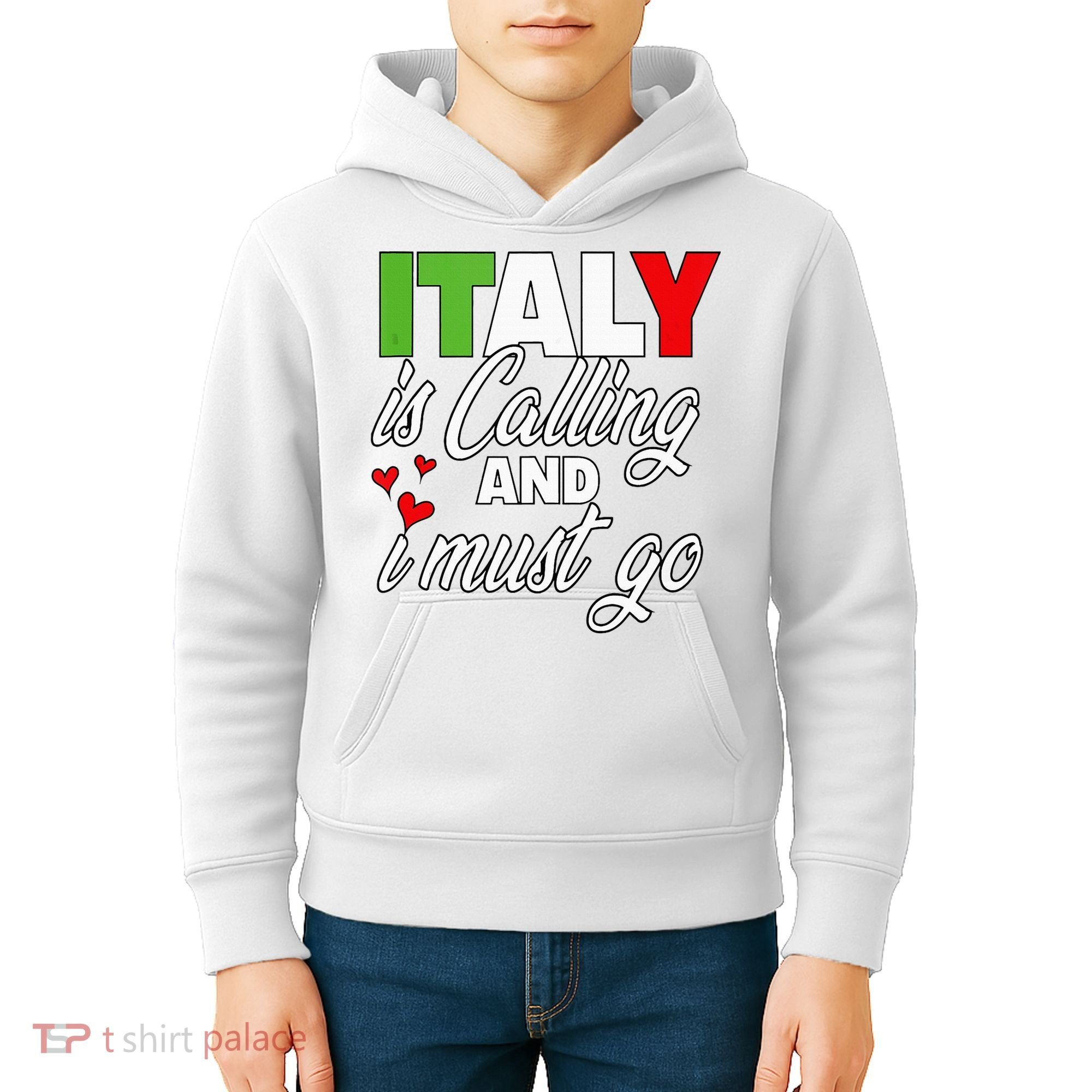 Italy Is Calling And I Must Go Women Vacation Kids Hoodie