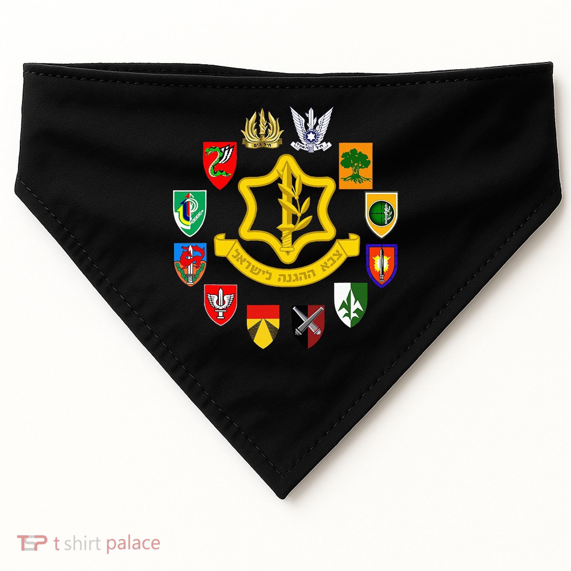Idf Israel Defence Forces Israeli Army Israel Military Units USA-Made Doggie Bandana