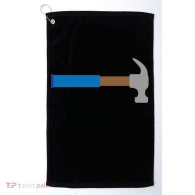 Instructions? I Dont Need No Handy And Carpenter Gift Golf Towel