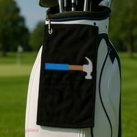 Instructions? I Dont Need No Handy And Carpenter Gift Golf Towel thumb 2