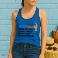 Instructions? I Dont Need No Handy And Carpenter Gift Women's Tank Top thumb 2