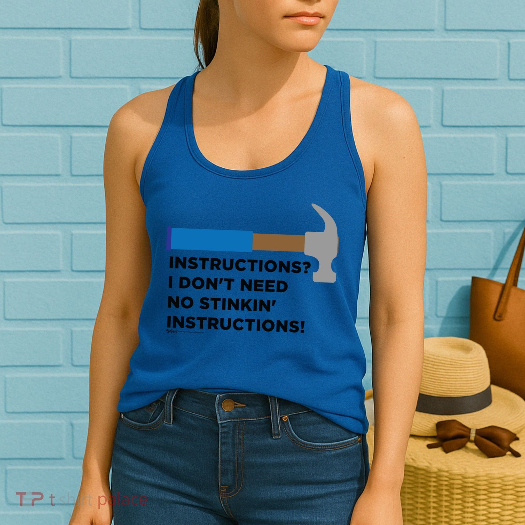 Instructions? I Dont Need No Handy And Carpenter Gift Women's Tank Top