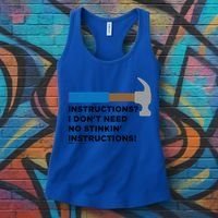 Instructions? I Dont Need No Handy And Carpenter Gift Women's Tank Top thumb 3