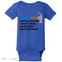Instructions? I Dont Need No Handy And Carpenter Gift Baby Bodysuit thumb 0