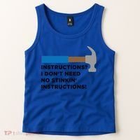 Instructions? I Dont Need No Handy And Carpenter Gift Tank Top thumb 2