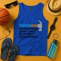 Instructions? I Dont Need No Handy And Carpenter Gift Tank Top thumb 4