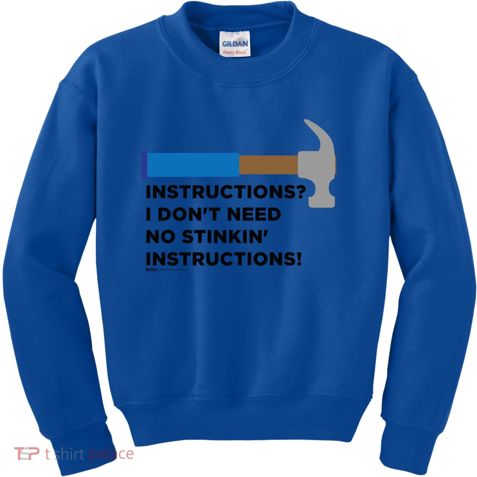 Instructions? I Dont Need No Handy And Carpenter Gift Kids Sweatshirt