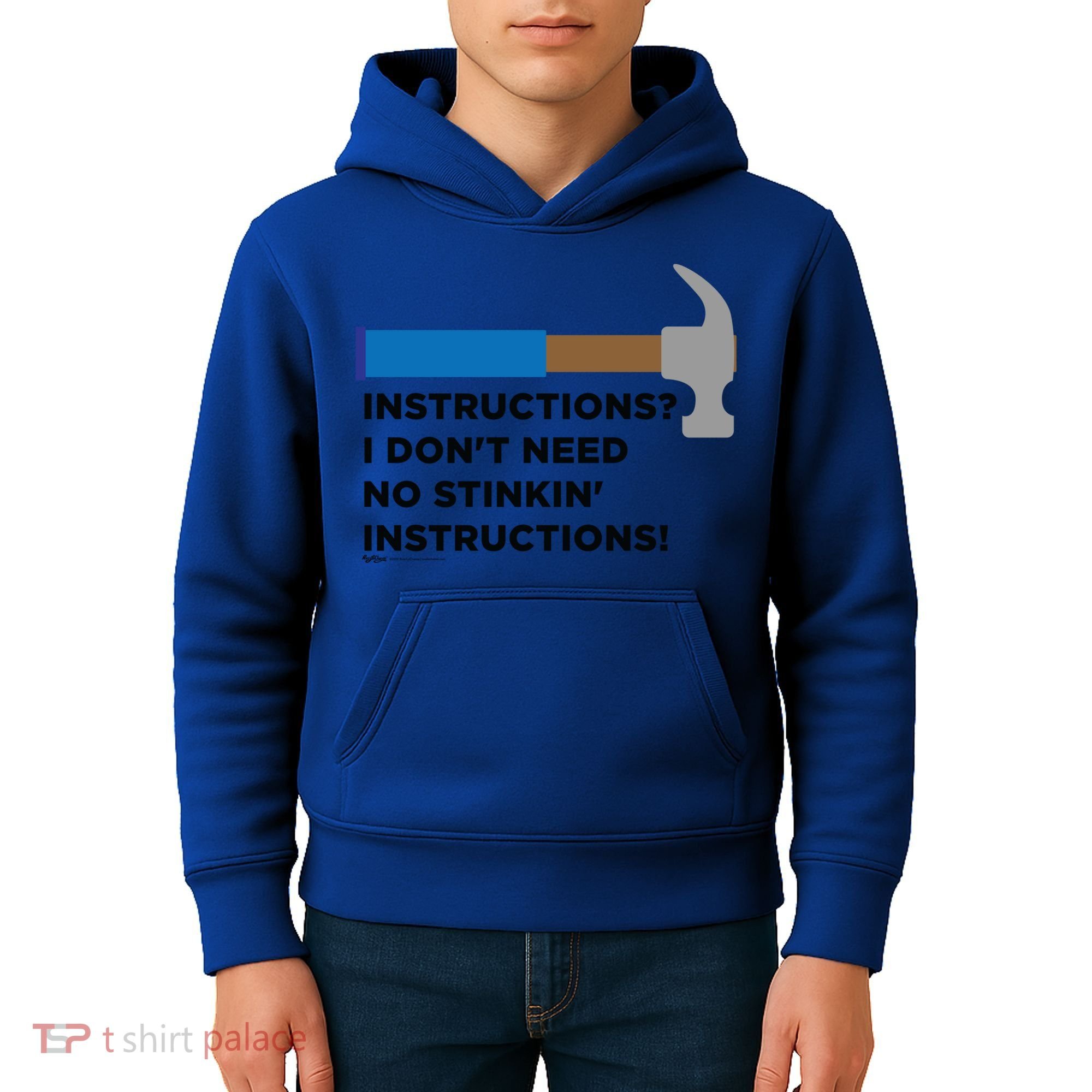 Instructions? I Dont Need No Handy And Carpenter Gift Kids Hoodie
