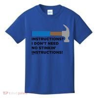 Instructions? I Dont Need No Handy And Carpenter Gift Kids T-Shirt thumb 0