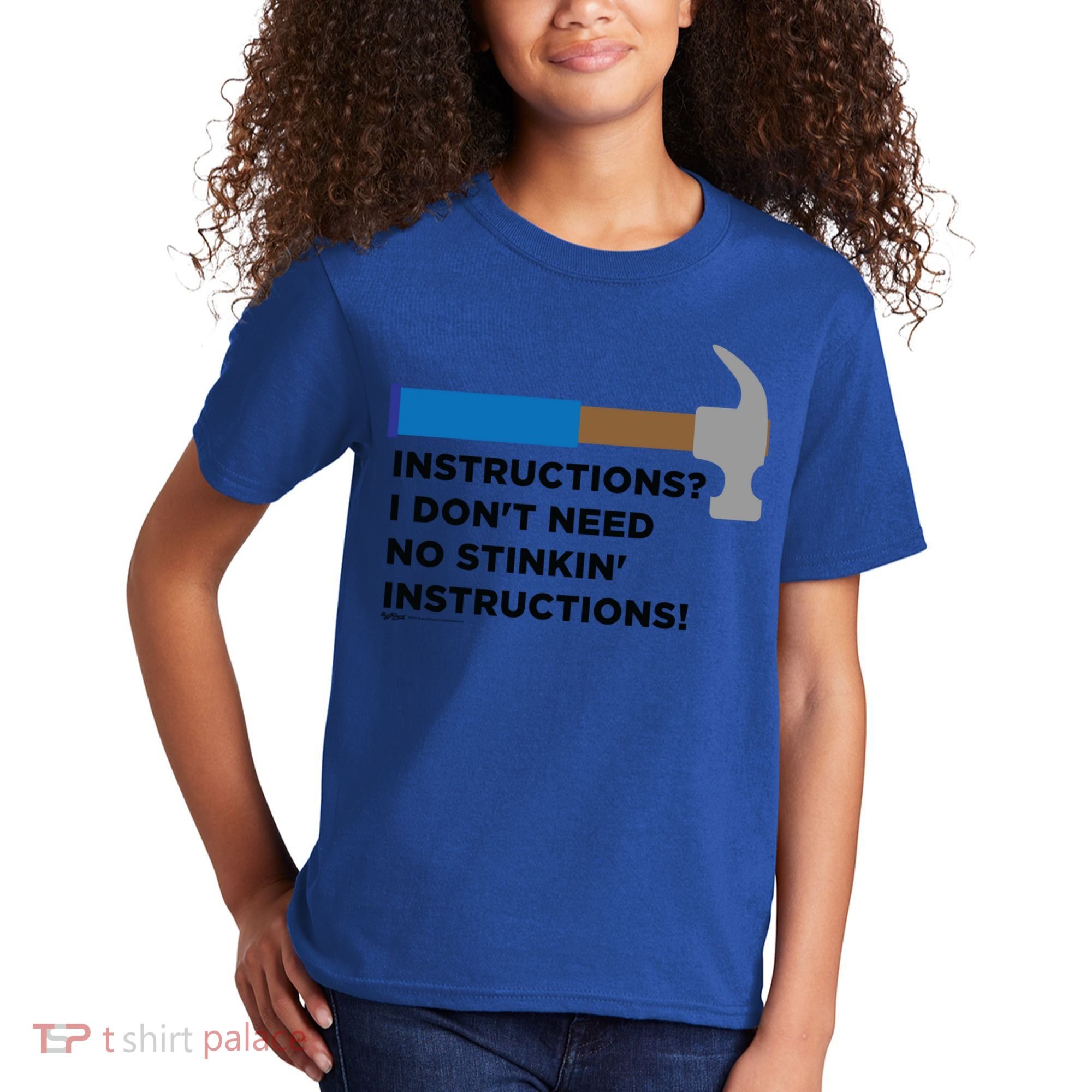 Instructions? I Dont Need No Handy And Carpenter Gift Kids T-Shirt