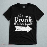 If Im Drunk Its Her Fault Matching Best Friend Gift Drinking T-Shirt thumb 5