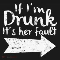 If Im Drunk Its Her Fault Matching Best Friend Gift Drinking Mousepad thumb 1