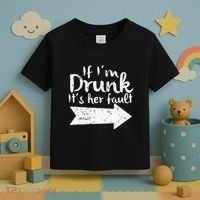 If Im Drunk Its Her Fault Matching Best Friend Gift Drinking Toddler T-Shirt thumb 3