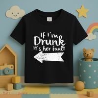 If Im Drunk Its Her Fault Matching Best Friend Gift Drinking Toddler T-Shirt thumb 3