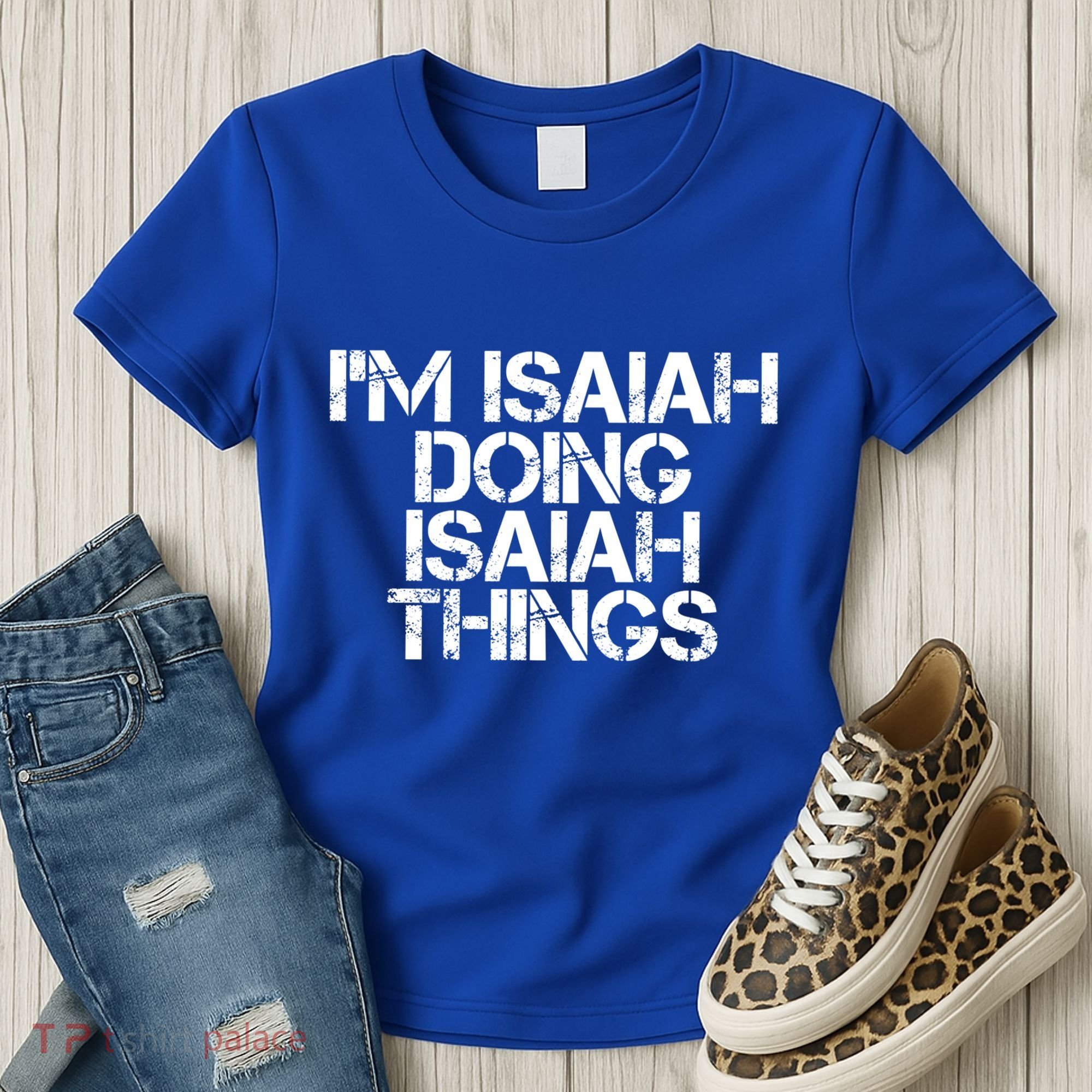 I'm Isaiah Doing Isaiah Things Funny Birthday Name Gift Idea Great Gift Women's T-Shirt