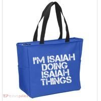 I'm Isaiah Doing Isaiah Things Funny Birthday Name Gift Idea Great Gift Tote Bag thumb 2