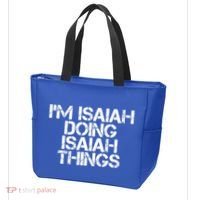 I'm Isaiah Doing Isaiah Things Funny Birthday Name Gift Idea Great Gift Tote Bag thumb 3