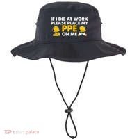 If I Die At Work Please Place My Ppe On Me Funny Electrician Great Gift Bucket Hat thumb 0