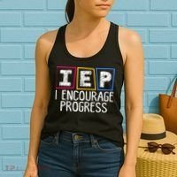 Iep I Encourage Progress Special Education Teacher Sped Women's Tank Top thumb 2