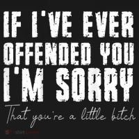 If I've Ever Offended You I'm Sorry That You Are A (On Back) Kids Sweatshirt thumb 2